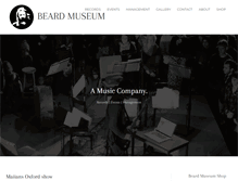 Tablet Screenshot of beardmuseum.co.uk